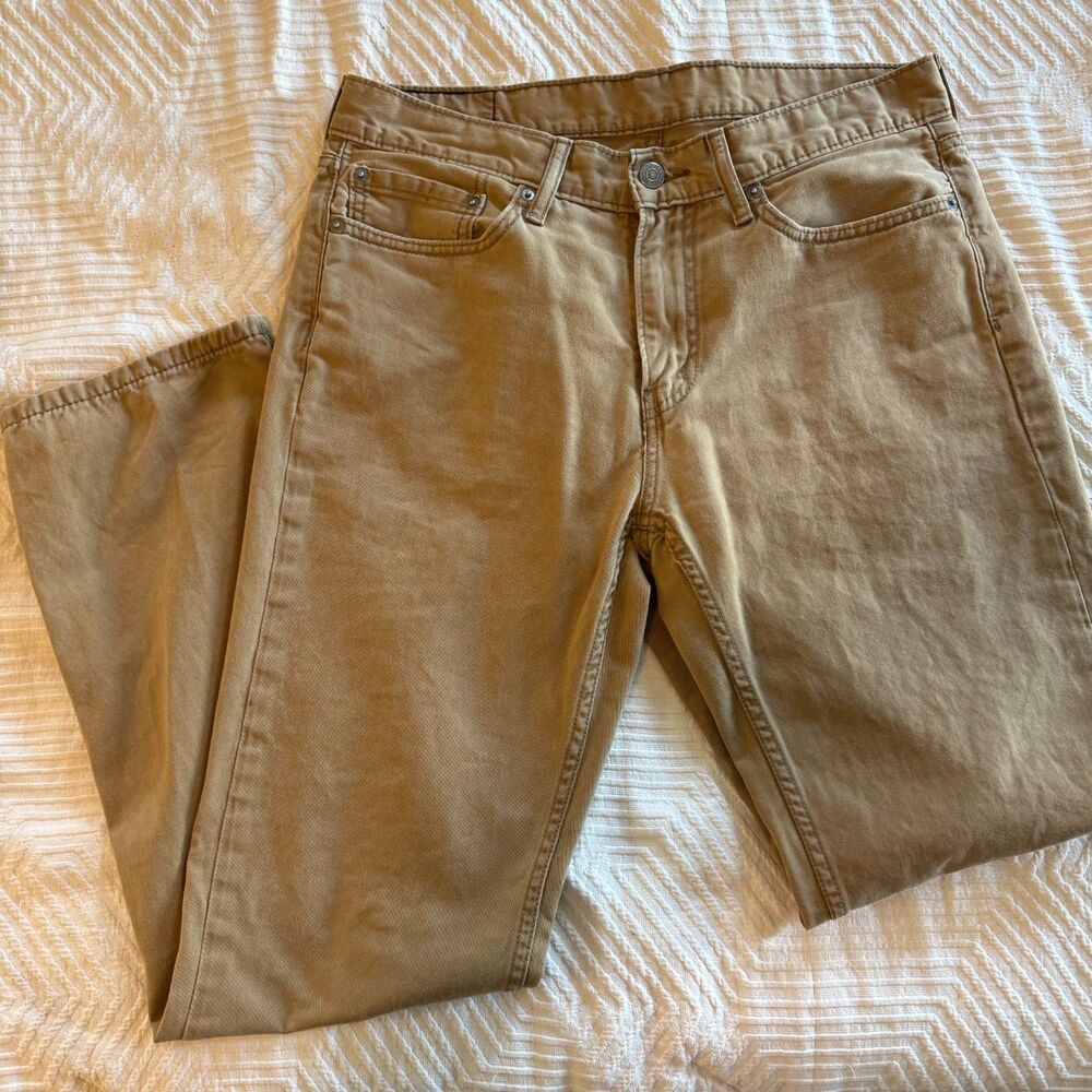 Men's Levi's 514 Straight Fit Flex Jeans Khaki 32x32